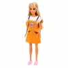 LEAN TOYS Anlily Puppe Kassiererin Verkäuferin Registrierkasse Lebensmittel Spielset