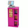LEAN TOYS Anlily Puppe Kassiererin Verkäuferin Registrierkasse Lebensmittel Spielset