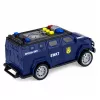 LEAN TOYS SWAT Spezialeinheit Polizeiauto 1:32 Maßstab mit Lichtern, Geräuschen und Rückzieher-Aktion - Marineblau