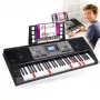 MK 816 61-Tasten elektronische MIDI-Keyboard für den Unterricht mit 128 Klängen, 128 Rhythmen, Aufnahme, LED-Anzeige, USB-MIDI, Kopfhörerausgang, Mikrofoneingang, inklusive Netzteil