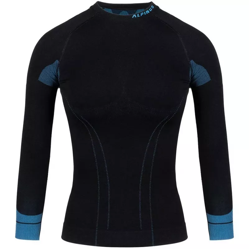 Alpinus Tactical Damen Thermoaktiv Baselayer Sweatshirt Schwarz-Blau GT43210 Größe S