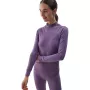 Damen nahtloses Thermounterwäsche-Set 4F F156 Lila M/L