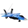 LEAN TOYS 16645 F-16 Fighting Falcon Kampfjet mit Fernsteuerung, Sound- und Lichteffekten, 2,4 GHz, Grau
