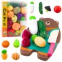 LEAN TOYS Gemüseschneide-Set mit Brett und Messer, pädagogisches Zubehör für Kinder