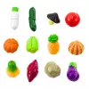 LEAN TOYS Gemüseschneide-Set mit Brett und Messer, pädagogisches Zubehör für Kinder