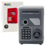 LEAN TOYS Elektronischer Safe ATM-Sparschwein mit PIN für Kinder, Grau