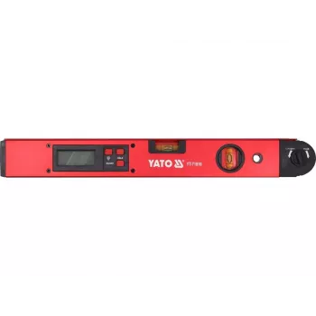YATO Elektronischer Digitaler Winkelmesser 400mm mit LCD-Anzeige und Hold-Funktion