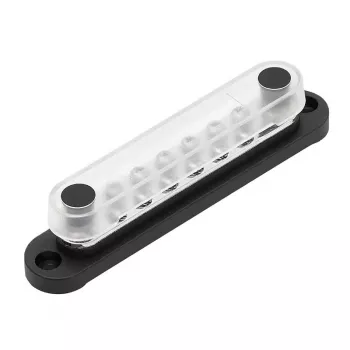 Busbar Solvian 48V 150A – 4-Bolzen verzinnte Kupfer-Stromverteilerblock für DC-Systeme