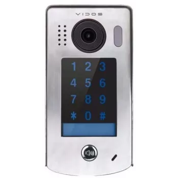 VIDOS DUO IP S302 Video-Türstation mit RFID, 2MP Weitwinkelkamera, IP65 Edelstahl, Aufputzmontage