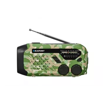 Blaupunkt ER10GC Tragbares Analoges FM/AM-Radio mit Teleskopantenne, integriertem Lautsprecher, Tragegriff, Grün