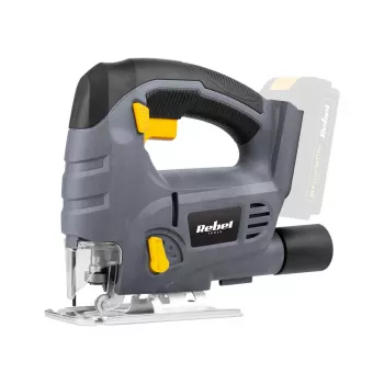 REBEL 20V Akku-Stichsäge (ohne Akku) - 80 mm Holzschnitttiefe, 4-stufige Pendelhub-Aktion, werkzeugloser Sägeblattwechsel