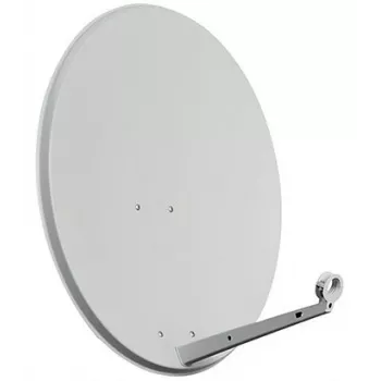 CORAB AS-80-PRO Offset-Satellitenschüssel 80 cm verzinkter Stahl hellgrau