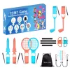HURTEL Family Accessories Pack 15 in 1 für Nintendo Switch 2 Konsole - Orange und Blau Set
