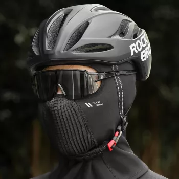 ROCKBROS LF25699 Thermischer Fahrrad-Sturmhaube - Schwarz