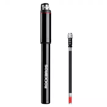 Rockbros SMART-B Mini-Fahrradpumpe 150 PSI Presta Schrader Ventil Schwarz