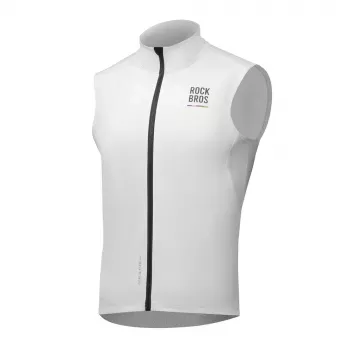 ROCKBROS ROAD TO SKY winddichte Thermo-Radweste - Weiß, M