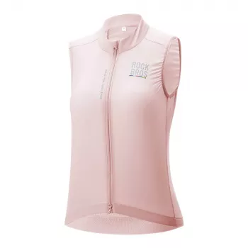 ROCKBROS ROAD TO SKY Damen-Weste, leicht, atmungsaktiv, für Radsport, L Pink