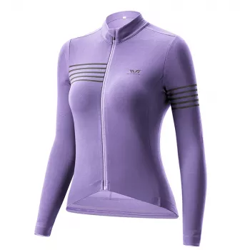 ROCKBROS Damen Thermo-Langarm-Radtrikot YPW065 - Lila, Größe S