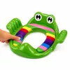 LEAN TOYS Toiletensitzbezug für Kinder, weicher Sitz mit Griffen, Grün