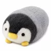 LEAN TOYS Plüschpinguin weiches Plüschtier Weiß und Grau 16 cm