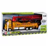 LEAN TOYS Betonpumpen-LKW RC-Spielzeug mit Lichtern, Geräuschen, Wasserspray, Maßstab 1:40