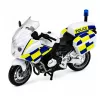 LEAN TOYS Polizei-Set Hubschrauber Motorrad Polizeiauto Lichter Geräusche 1:32