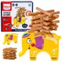 LEAN TOYS Geschicklichkeitsspiel Balancierender Elefant Turm aus Blöcken bauen Elefant 61 Teile