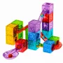 LEAN TOYS Magnetische Bausteine Würfel Kugelbahn Bunt 33 Teile