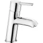 DEANTE Niederdruck-Dreiwege-Waschtischmischer für Warmwasserbereiter, Chrom, 200 mm schwenkbarer Auslauf