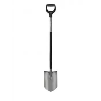 Fiskars Ergonomischer Gartenspaten spitz D-Griff Borstahl 1200mm