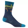 Darn Tough Ridge Runner Micro Crew Ultraleichte Laufsocken - Mitternacht
