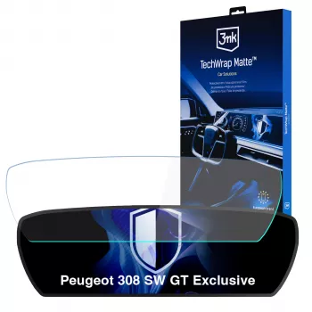 3MK PROTECTION TechWrap Mattes Schutzfilm für das Kombiinstrument für Peugeot 308 SW GT Exclusive