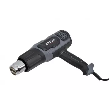HOOZAR 2000W Heißluftpistole mit einstellbarer Temperatur, LCD-Display, 4 Düsen und Tragekoffer