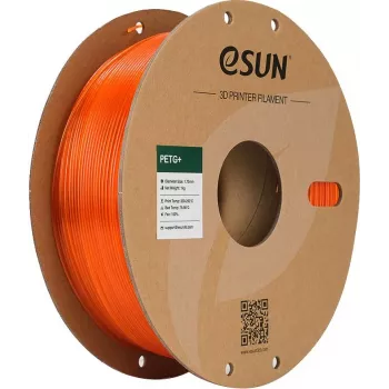 eSUN PETG+ Filament 1,75 mm Transparent Orange 1 kg Papierspule