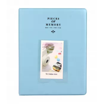 LOVEINSTANT Großes Fotoalbum für 128 Fotos für Instax Mini 7 8 9 11 Hellblau