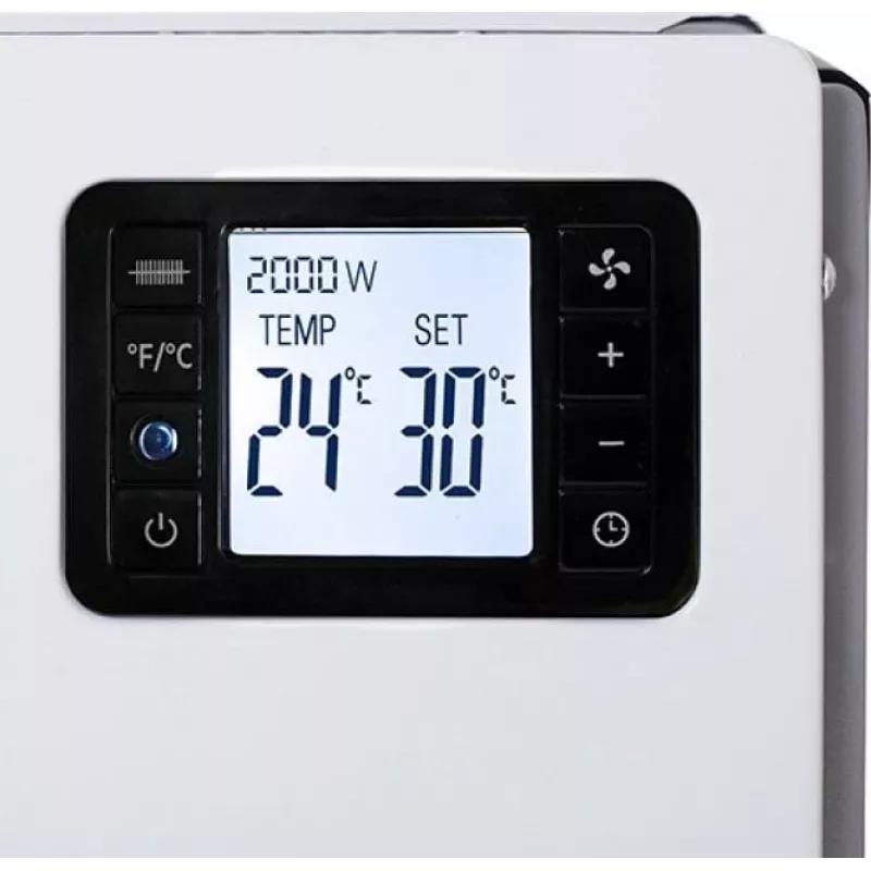 Adler CAMRY CR 7739 Konvektorheizung 2000W Digitalthermostat, 24h Timer, Fernbedienung, wandmontierbar