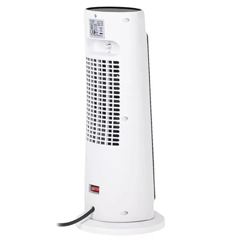 Adler AD 7738 Keramik-Heizlüfter 2000W mit Fernbedienung, Weiß