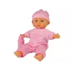 LEAN TOYS Sweet Baby Puppe Rosa Flasche Geräusche Interaktive 30cm Babypuppe mit Fläschchen