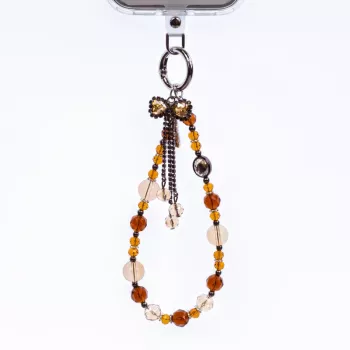 Crong Handy-Anhänger Lanyard - Goldene Schleife