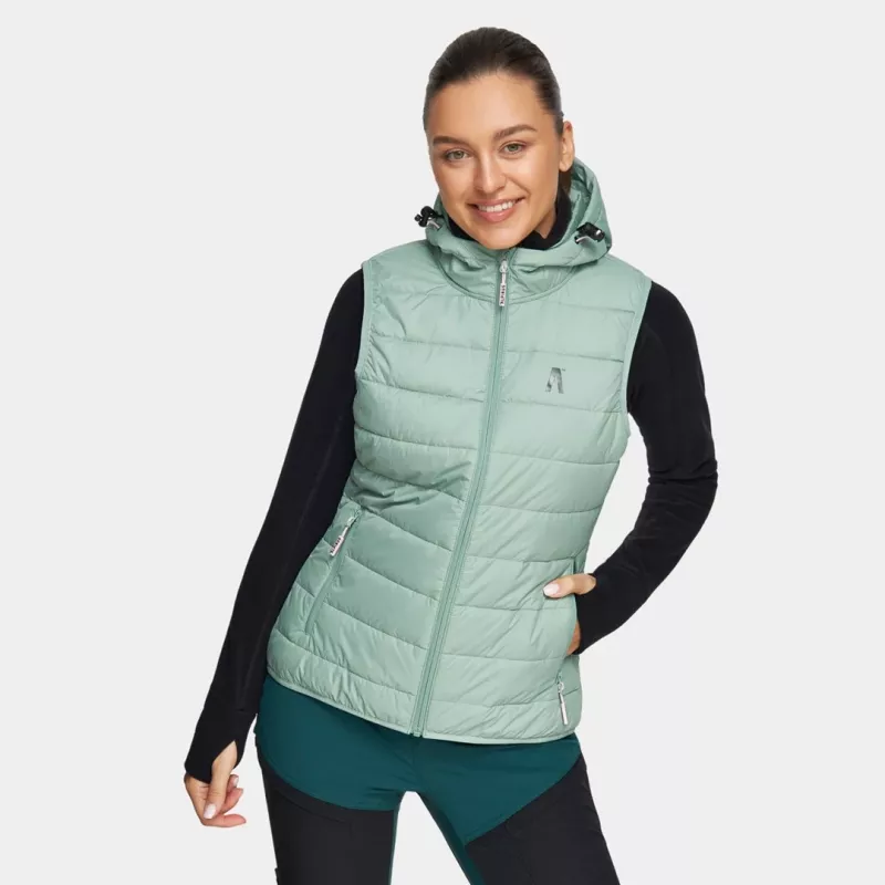 Alpinus Monza Damen Laufweste, Mint, Größe M - Schnelltrocknend, Atmungsaktiv, Leicht