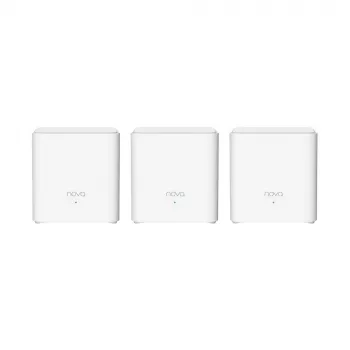 Tenda MX3 (3er-Pack) AX1800 Whole-Home-Mesh-WLAN-6-System, Dualband, 2x Gigabit-Anschlüsse pro Knoten, Abdeckung bis zu 6000 sq. ft., Weiß