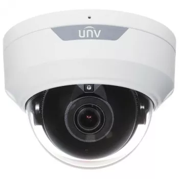 UNIVIEW IPC328LE-ADF28K-H 8MP Außen-Dome-IP-Sicherheitskamera, 2,8mm Festbrennweite, 30m IR, PoE, IK10 vandalismussicher, Weiß