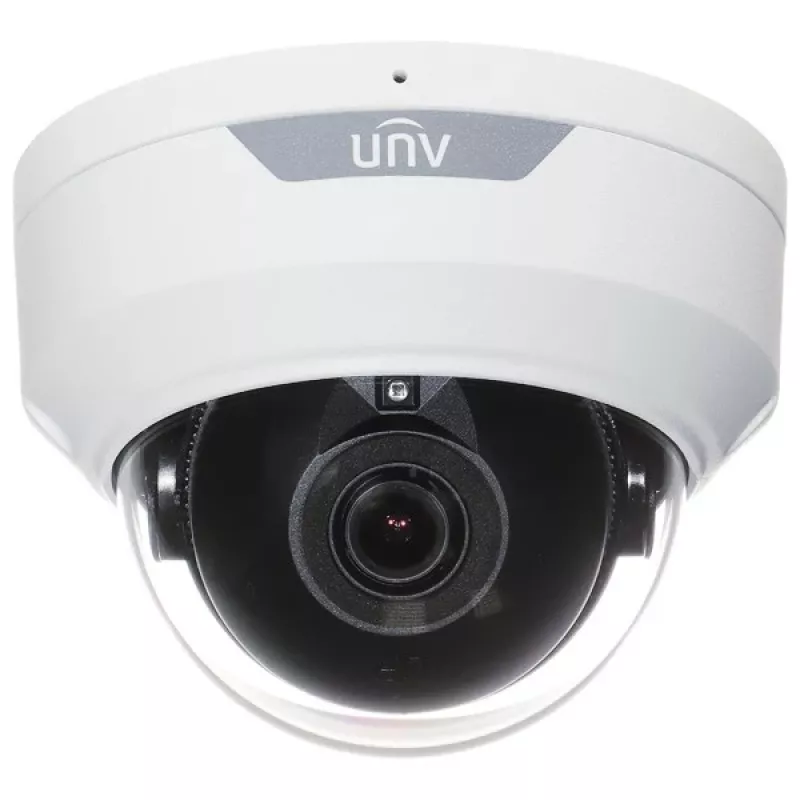 UNIVIEW IPC328LE-ADF28K-H 8MP Außen-Dome-IP-Sicherheitskamera, 2,8mm Festbrennweite, 30m IR, PoE, IK10 vandalismussicher, Weiß