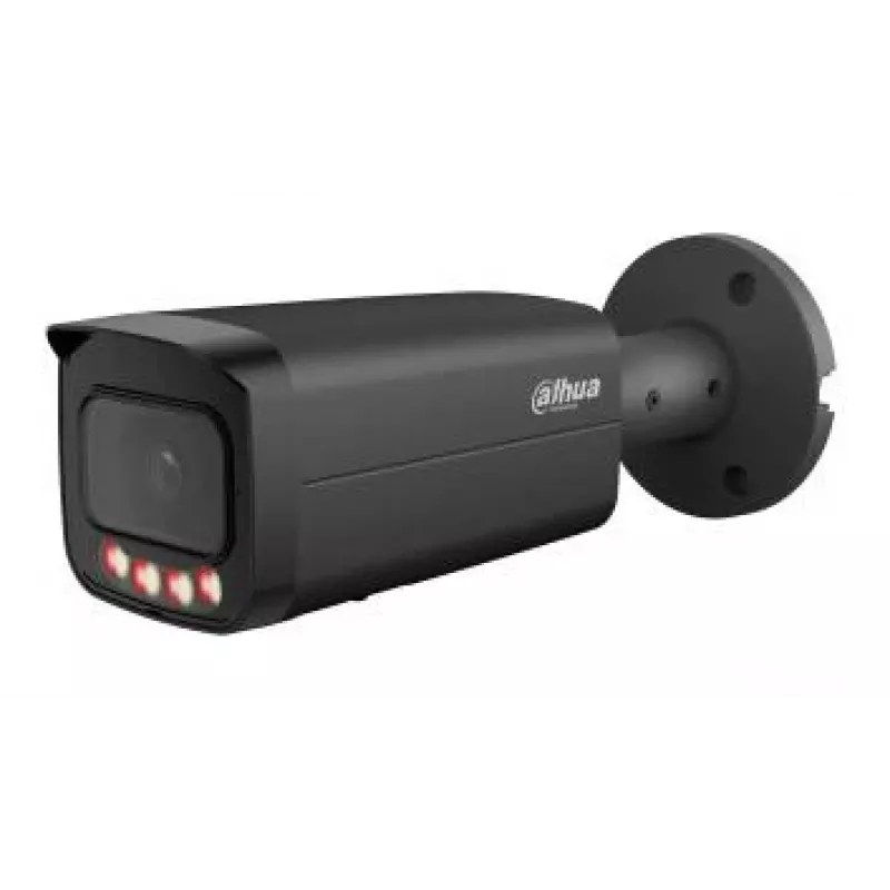 DAHUA IPC-HFW5559T-ASE-IL-0280B-BLACK 5MP Außen-Bullet-Netzwerkkamera mit KI, 60m IR, IP67, IK10, PoE