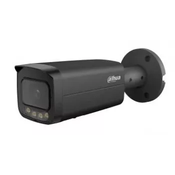 DAHUA IPC-HFW5559T-ASE-IL-0280B-BLACK 5MP Außen-Bullet-Netzwerkkamera mit KI, 60m IR, IP67, IK10, PoE