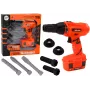 LEAN TOYS DIY Akku-Bohrschrauber Orange Bohrer Schrauben