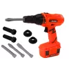 LEAN TOYS DIY Akku-Bohrschrauber Orange Bohrer Schrauben