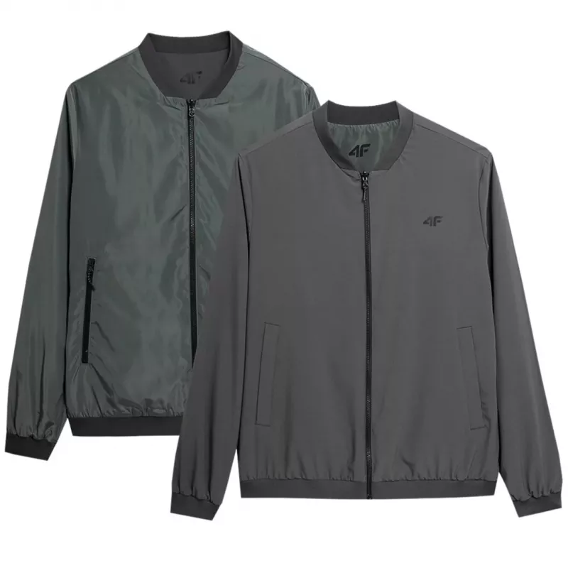 Herren-Reversible-Jacke 4F M013 Olive/Grau