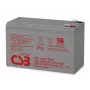 CSB HRL1234WF2 12V 9Ah Langzeit-VRLA-Batterie – 8-10 Jahre Designlebensdauer, Faston F2-Anschlüsse