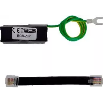 BCS-ZIP Ethernet-Überspannungsschutz für PoE und Gigabit-LAN – bis 90 W, 2 kA, Aluminiumgehäuse
